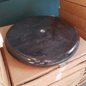 Sokkel voetstuk zwart marmer 27cm plat glad
