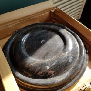 Sokkel voetstuk zwart marmer 27cm