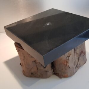 Sokkels - Voetstuk sokkel zwart marmer vierkant 23cm