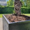 Stalen Boombak plantenbak douglas hout zwart stalen frame tuin terras