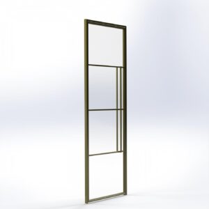 Stalen deur met stalen kozijn gelijke 4 vaksverdeling Stalen deur met stalen kozijn gelijke 4 vaksverdeling