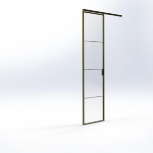 Enkele stalen schuifdeur enkele stalen schuifdeur