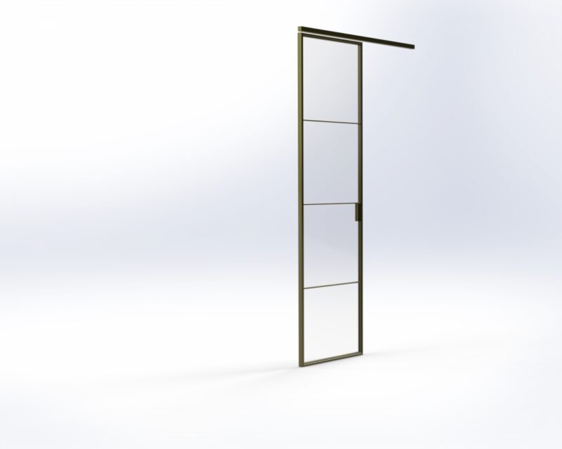 Enkele stalen schuifdeur enkele stalen schuifdeur