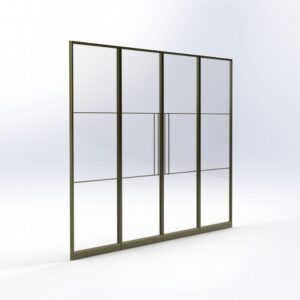 Dubbele stalen taatsdeuren met dubbel stalen paneel Dubbele stalen taatsdeuren met dubbel stalen paneel