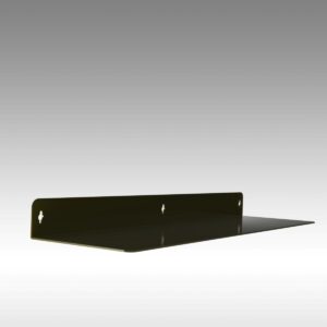 Metalen wandplank 80 cm brons mat fijnstructuur aluminium – zwevend en stijlvol