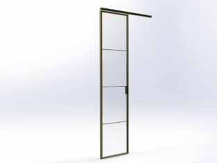 Enkele stalen schuifdeur enkele stalen schuifdeur