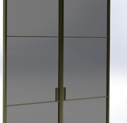 Smoked glas Stalen deur Smoked glas Stalen deur