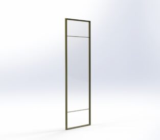 Stalen deur 3 vlaks ongelijk Stalen deur 3 vlaks ongelijk