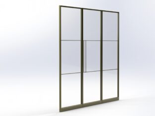 Stalen taatsdeur met dubbel paneel Stalen taatsdeur met dubbel paneel